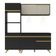 Armário De Cozinha Compacta 182cm Com Leds Veneza Up Multimóveis V2020 Preto/dourado Preto/dourado