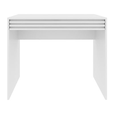 Escrivaninha-mesa Escritório 90cm Com 1 Gaveta Multimóveis Cr25261 Branco Branco