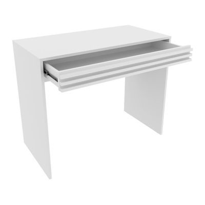 Escrivaninha-mesa Escritório 90cm Com 1 Gaveta Multimóveis Cr25261 Branco Branco
