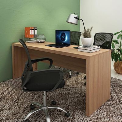 Escrivaninha-mesa Escritório 180cm Multimóveis Cr25266 Amêndoa
