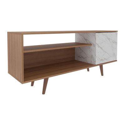 Rack Tv 42" Retrô Com 1 Porta Multimóveis Cr45205