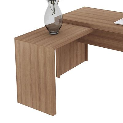 Mesa Escritório De Canto Multimóveis Vcr25016 Amêndoa