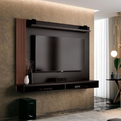 Painel TV Até 50" Dijon Ripado Preto