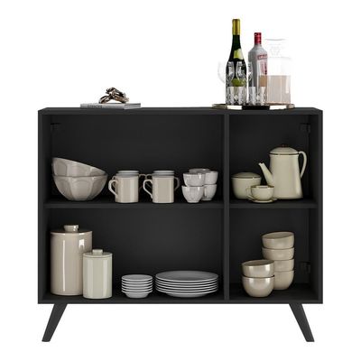 Aparador Buffet 3 Portas Multimóveis V1009 Preto