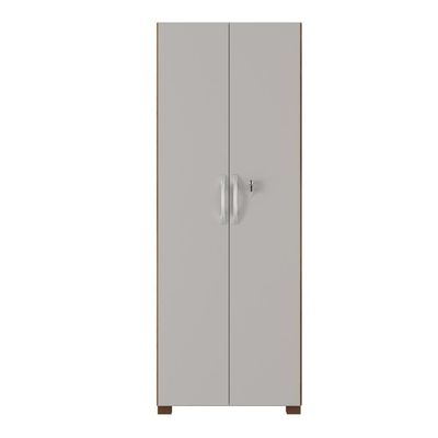 Armário Multiuso Com Chave 2 Portas Chicago Notável Freijó / Off White Freijo Off White