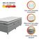 Cama Box Baú Colchão Solteiro Molas Ensacadas Euro In Up 88x188x67cm Cinza - Branco Probel Cinza