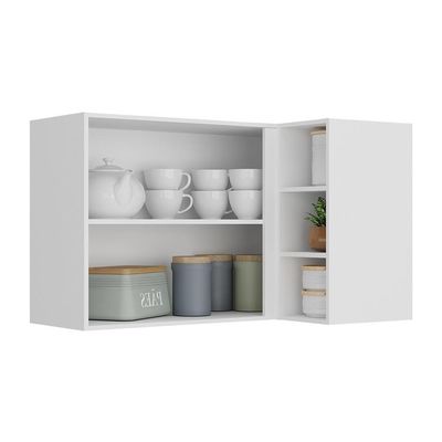 Armário De Cozinha Aéreo De Canto Veneza Gw Mp3742 Branco