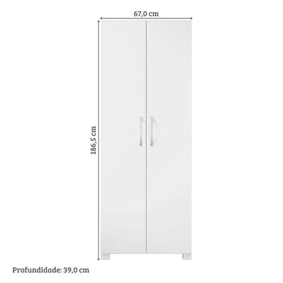 Armário Multiuso Lavanderia Notável Nt4015 Branco Branco