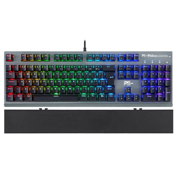Teclado Mecânico Gamer Philco PKB92 Aluminum Outemu Brown Bivolt Teclado Mecânico Gamer Philco PKB92 Aluminum Outemu Brown Bivolt