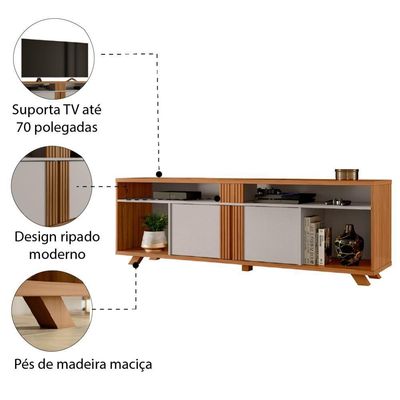 Rack Bancada Para Tv Até 70 Polegadas 1,80M Nt 1290