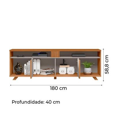 Rack Bancada Para Tv Até 70 Polegadas 1,80M Nt 1290