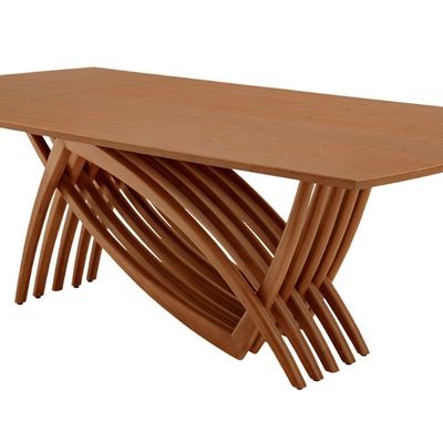 Mesa Para Sala De Jantar Vênus Moderna Mobília Cinamomo Imbuia