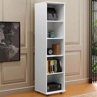 Armário Multiuso Lavanderia Com Chave E Rodízios 1 Porta Lune Branco J&a Branco