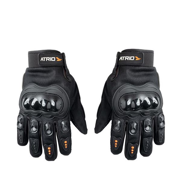 Luva Moto Street Tam. M com Protetor Dorso e Palma Dedo Longo Atrio - MT040 MT040