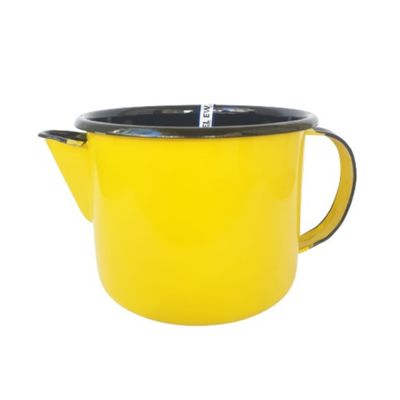 Bule para chá 10 Esmaltado Amarelo 600 ml - Ewel