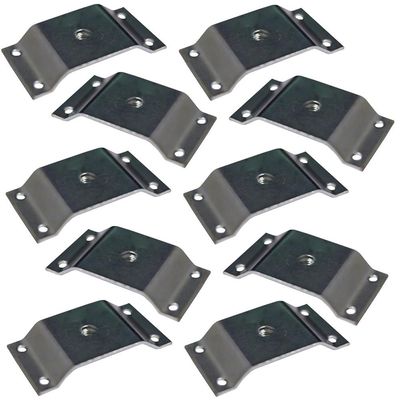 Kit 10 Chapinhas Chapa Elevada Fixação Pés Palito Rosca 5/16 Zincado G59