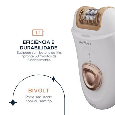 Depilador Britânia Bivolt 4 Acessórios BDP04 Bivolt