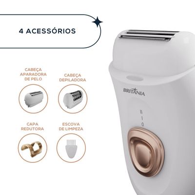 Depilador Britânia Bivolt 4 Acessórios BDP04 Bivolt