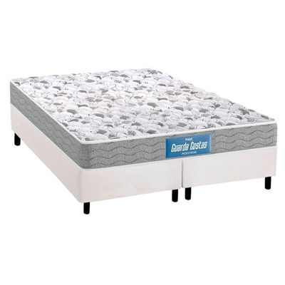 Cama Box Queen: Colchão Anatômico Probel D45/Ep Próextreme Plus Double Face + Base White(158X198)