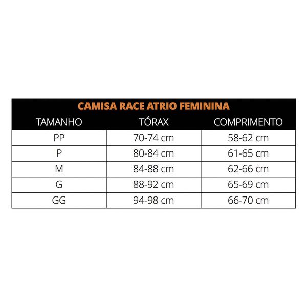 Camisa de Ciclismo Race Feminina Tam PP Atrio - VB036 VB036