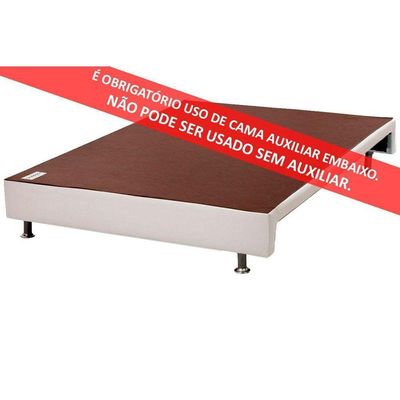 Cama Box Base C/auxiliar Solteiro Revolution Courano White (88x188) - Ortobom
