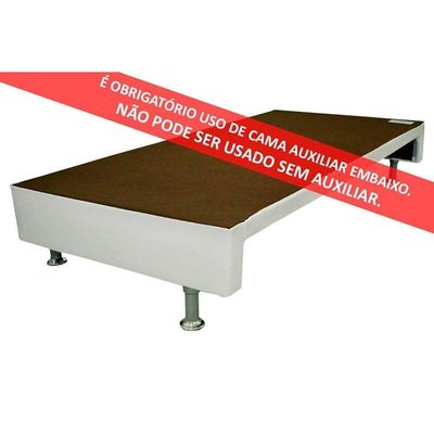 Cama Box Base C/auxiliar Solteiro Revolution Courano White (88x188) - Ortobom