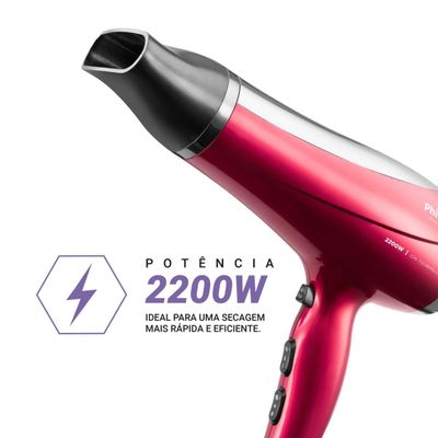 Secador de Cabelos Philco Bivolt 2200W PSC2300 Motor DC Bivolt