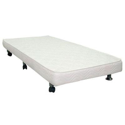 Cama Box Base C/auxiliar Casal Revolution Courano White (138x188) - Ortobom