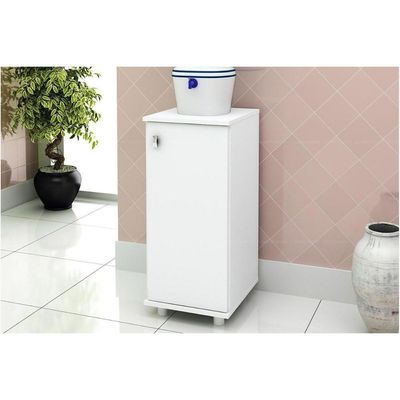 Balcão De Escritório Bl3306 C/ 1 Porta Branco - Tecno Mobili