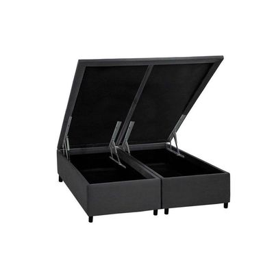 Cama Box Baú Queen Universal Courano Gray (158x198x35) - Costa Rica
