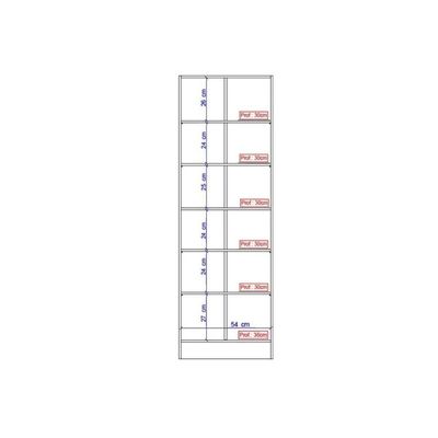 Armário Multiuso Lavanderia 525 C/ 2 Portas Noce - Carraro