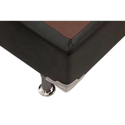 Cama Box Base Queen Universal Courano Black (158x198x30) - Ortobom