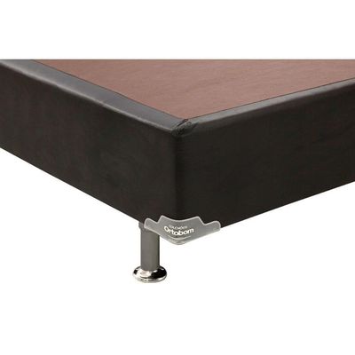 Cama Box Base Queen Universal Courano Black (158x198x30) - Ortobom