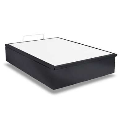 Cama Box Baú Queen Universal Suede Gray (158x198x35) - Ortobom