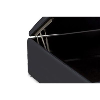 Cama Box Baú Casal Universal Courano Black (138x188x35) - Ortobom