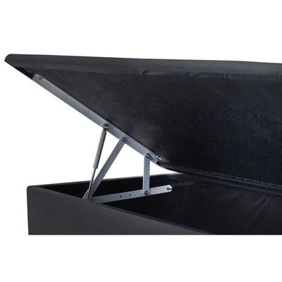 Cama Box Baú Casal Universal Courano Black (138x188x35) - Ortobom