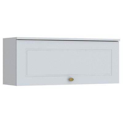 Armário De Geladeira P/ Cozinha Americana C/ 1 Porta Basculante Branco - Henn
