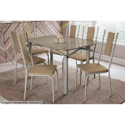 Base Mesa De Jantar Elba M004 S/ Tampo Níquel - Kappesberg