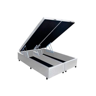 Cama Box Baú Queen Courano White (158x198x35) - Costa Rica