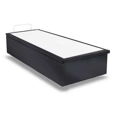Cama Box Baú Solteiro Universal Suede Gray (88x188x35) - Ortobom