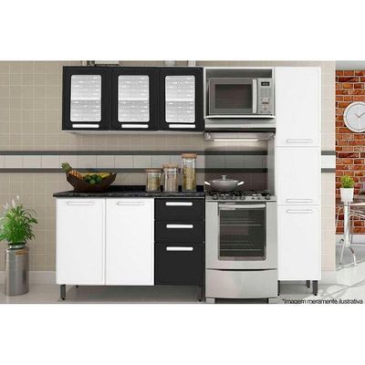 Nicho Para Cozinha P/ Microondas 80cm Branco - Bertolini