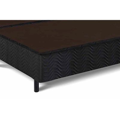 Cama Box Base Casal Universal Suede Black (138x188x20) - Costa Rica