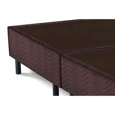 Cama Box Base Casal Universal Suede Brown (138x188x20) - Costa Rica