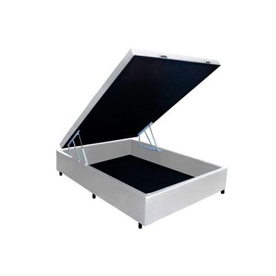 Cama Box Baú Casal Courano White (138x188x35) - Costa Rica