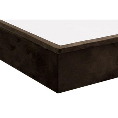 Cama Box Baú Casal Suede Brown (138x188x35) Costa Rica