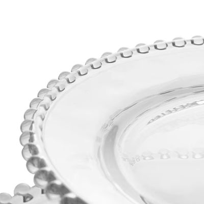 Suporte Duplo para Doces Wolff Pearl em Cristal 25 x 32 cm Cristal