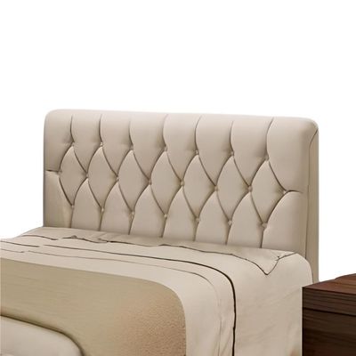 Cabeceira De Cama Istambul Casal/king 195cmx126cm Bege Bege