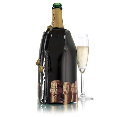Cooler para Champagne Vacu Vin 21020 Preto