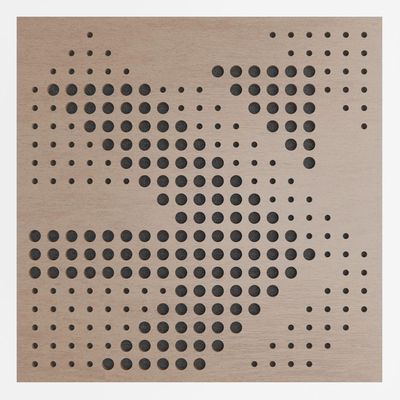 Painel Acústico Absorvedor Decorativo 60x60mm Maestra Nogal