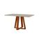 Mesa De Jantar Floripa Madeira Maciça 140x80cm Tampo Retângular Vidro Móveis Minas Cor Off White